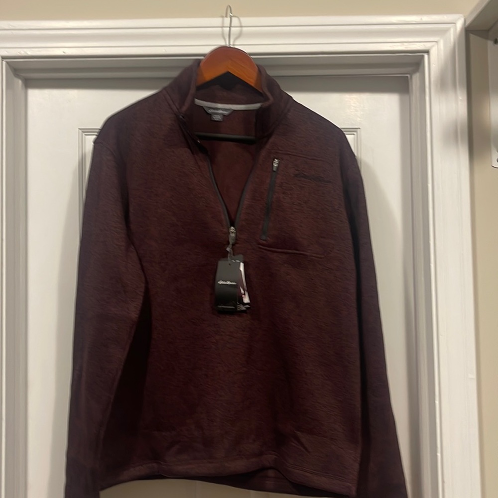 Brand New Eddie Bauer 1/4 Zip Sweater Fleece